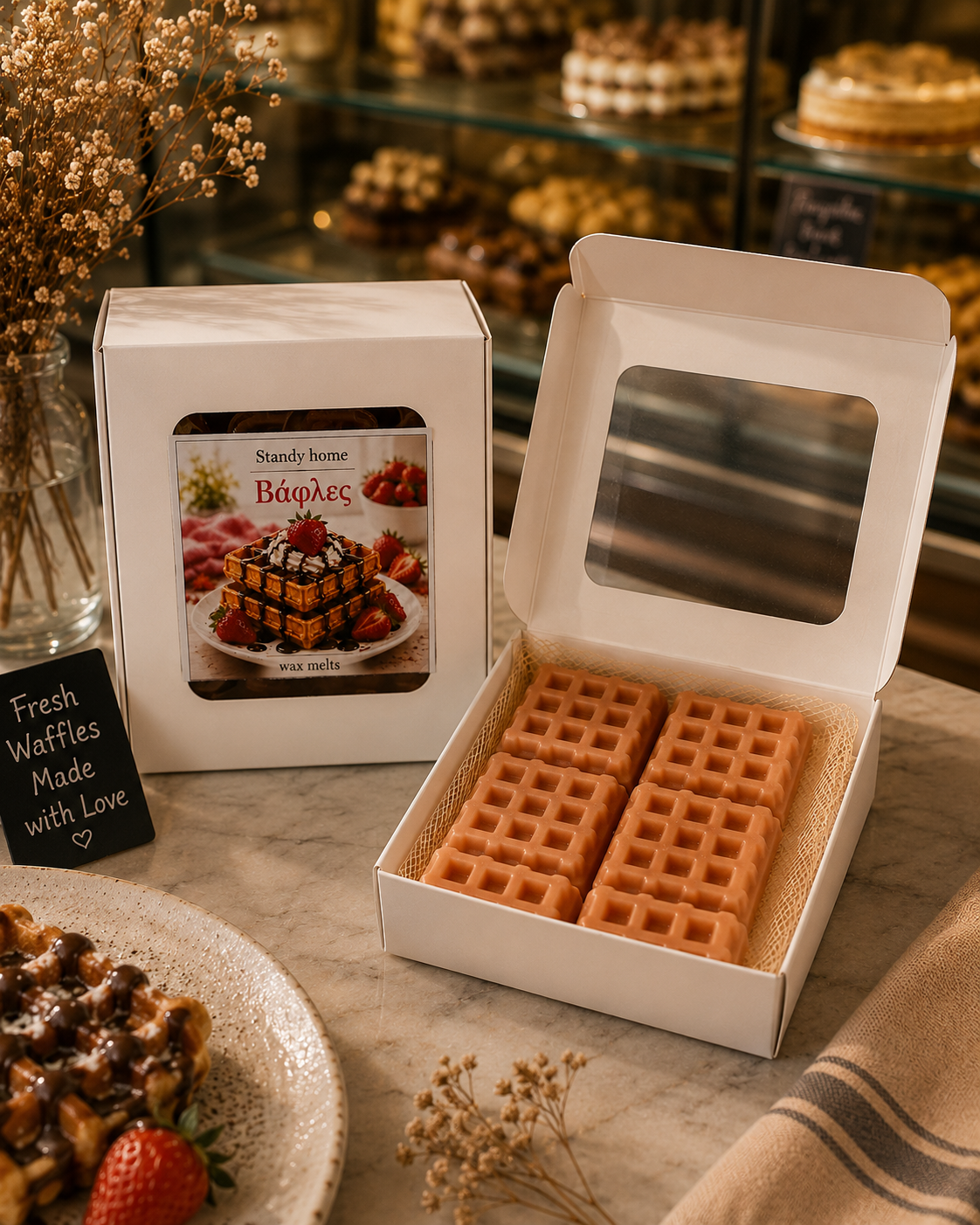 Wax melts waffles