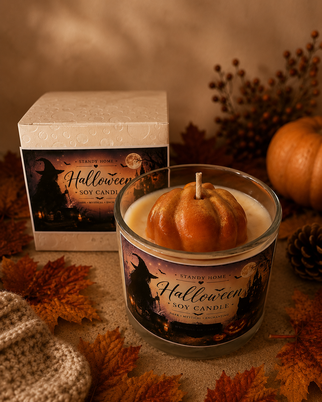 Halloween Pumpkin Soy Candle