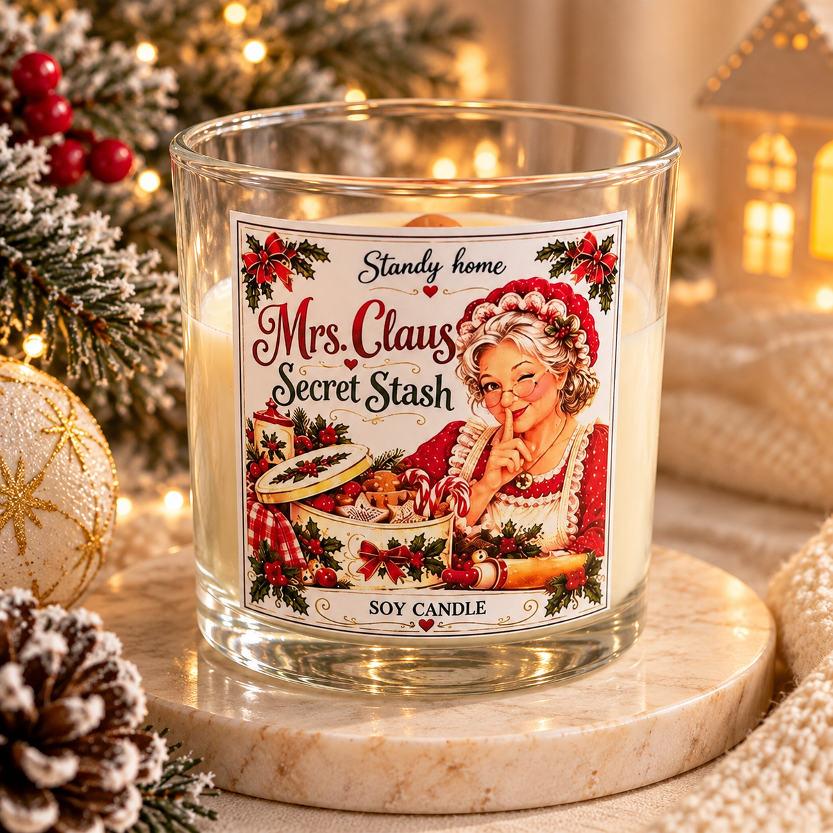 Κερί Mrs Claus secret stash