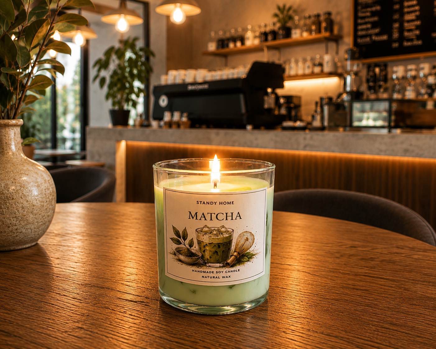 Κερί σόγιας matcha
