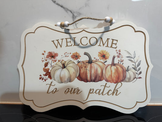 Ταμπέλα ξύλινη welcome